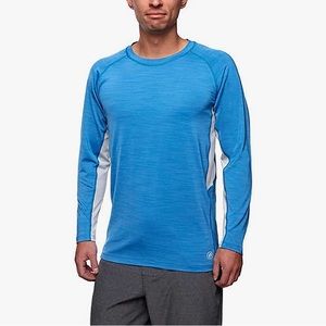 Mens hang ten Medium long sleeve blue shirt